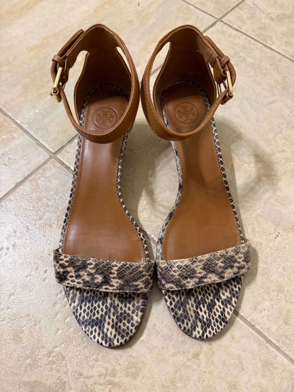 Tory Burch Ankle-Strap Wedge Sandals